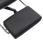 vidaXL Silla de gaming con reposapiés cuero sintético negro y gris