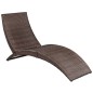 vidaXL Tumbona plegable con cojín ratán sintético marrón vidaXL Tumbona plegable con cojín ratán sintético marrón