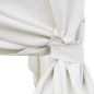 vidaXL Tumbona con cortinas de ratán sintético marrón vidaXL Tumbona con cortinas de ratán sintético marrón
