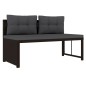 vidaXL Set de muebles de jardín 4 piezas ratán sintético marrón vidaXL Set de muebles de jardín 4 piezas ratán sintético marrón