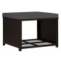 vidaXL Set de muebles de jardín 4 piezas ratán sintético marrón vidaXL Set de muebles de jardín 4 piezas ratán sintético marrón