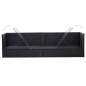 vidaXL Sofá de jardín con cojines y almohadas ratán sintético negro vidaXL Sofá de jardín con cojines y almohadas ratán sintético negro