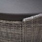 vidaXL Tumbona de jardín con dosel de ratán sintético gris vidaXL Tumbona de jardín con dosel de ratán sintético gris