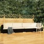 vidaXL Set de sofás de jardín 4 piezas y cojines ratán sintético negro vidaXL Set de sofás de jardín 4 piezas y cojines ratán sintético negro