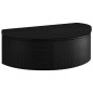 vidaXL Cama de jardín con sombrilla ratán sintético negro vidaXL Cama de jardín con sombrilla ratán sintético negro