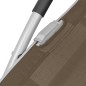 vidaXL Tumbona con cojín aluminio y textilene gris taupe vidaXL Tumbona con cojín aluminio y textilene gris taupe