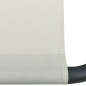 vidaXL Tumbona de jardín con toldo y cojines blanco crema vidaXL Tumbona de jardín con toldo y cojines blanco crema