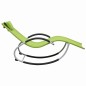 vidaXL Tumbona con cojín textilene verde vidaXL Tumbona con cojín textilene verde