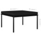 vidaXL Juego de muebles de jardín 3 piezas con cojines PVC negro vidaXL Juego de muebles de jardín 3 piezas con cojines PVC negro