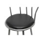 vidaXL Taburetes de cocina 2 unidades cuero sintético negro vidaXL Taburetes de cocina 2 unidades cuero sintético negro
