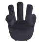 vidaXL Sillón en forma de mano de terciopelo negro vidaXL Sillón en forma de mano de terciopelo negro
