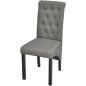 vidaXL Sillas de comedor 2 unidades tela gris claro vidaXL Sillas de comedor 2 unidades tela gris claro