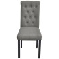 vidaXL Sillas de comedor 2 unidades tela gris claro vidaXL Sillas de comedor 2 unidades tela gris claro