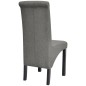 vidaXL Sillas de comedor 2 unidades tela gris claro vidaXL Sillas de comedor 2 unidades tela gris claro