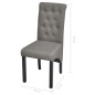vidaXL Sillas de comedor 2 unidades tela gris claro vidaXL Sillas de comedor 2 unidades tela gris claro