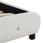 vidaXL Estructura de cama cuero sintético blanco 120x200 cm vidaXL Estructura de cama cuero sintético blanco 120x200 cm