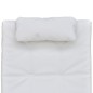 vidaXL Diván con almohada de cuero sintético blanco vidaXL Diván con almohada de cuero sintético blanco