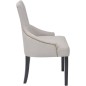 vidaXL Sillas de comedor 2 unidades tela gris crema vidaXL Sillas de comedor 2 unidades tela gris crema