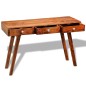 vidaXL Mesa consola con 3 cajones madera maciza sheesham 76 cm vidaXL Mesa consola con 3 cajones madera maciza sheesham 76 cm
