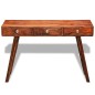 vidaXL Mesa consola con 3 cajones madera maciza sheesham 76 cm vidaXL Mesa consola con 3 cajones madera maciza sheesham 76 cm