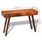 vidaXL Mesa consola con 3 cajones madera maciza sheesham 76 cm vidaXL Mesa consola con 3 cajones madera maciza sheesham 76 cm