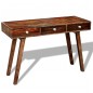 vidaXL Mesa consola con 3 cajones madera maciza sheesham 76 cm vidaXL Mesa consola con 3 cajones madera maciza sheesham 76 cm