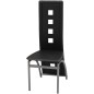 vidaXL Sillas de comedor 4 unidades cuero sintético negro vidaXL Sillas de comedor 4 unidades cuero sintético negro