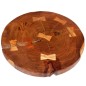 vidaXL Mesa de centro de tronco madera maciza de acacia (55-60)x40 cm vidaXL Mesa de centro de tronco madera maciza de acacia (55-60)x40 cm