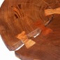 vidaXL Mesa de centro de tronco madera maciza de acacia (55-60)x40 cm vidaXL Mesa de centro de tronco madera maciza de acacia (55-60)x40 cm