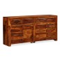 vidaXL Aparador de madera maciza de sheesham 160x35x75 cm 