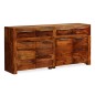 vidaXL Aparador de madera maciza de sheesham 160x35x75 cm 