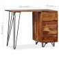 vidaXL Escritorio con 1 cajón y 1 armario de madera maciza de sheesham vidaXL Escritorio con 1 cajón y 1 armario de madera maciza de sheesham