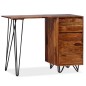 vidaXL Escritorio con 1 cajón y 1 armario de madera maciza de sheesham vidaXL Escritorio con 1 cajón y 1 armario de madera maciza de sheesham