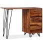 vidaXL Escritorio con 1 cajón y 1 armario de madera maciza de sheesham vidaXL Escritorio con 1 cajón y 1 armario de madera maciza de sheesham