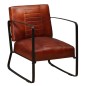 vidaXL Sillón de cuero auténtico marrón vidaXL Sillón de cuero auténtico marrón
