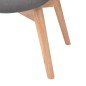 vidaXL Sillón con taburete reposapiés tela gris vidaXL Sillón con taburete reposapiés tela gris