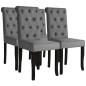 vidaXL Sillas de comedor 4 unidades tela gris oscuro vidaXL Sillas de comedor 4 unidades tela gris oscuro