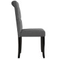 vidaXL Sillas de comedor 4 unidades tela gris oscuro vidaXL Sillas de comedor 4 unidades tela gris oscuro