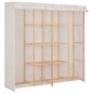 vidaXL Armario de tela blanco 173x40x170 cm vidaXL Armario de tela blanco 173x40x170 cm