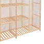 vidaXL Armario de tela blanco 173x40x170 cm vidaXL Armario de tela blanco 173x40x170 cm