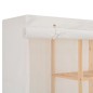 vidaXL Armario de tela blanco 173x40x170 cm vidaXL Armario de tela blanco 173x40x170 cm