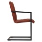 vidaXL Sillas de comedor 2 unidades cuero auténtico marrón vidaXL Sillas de comedor 2 unidades cuero auténtico marrón