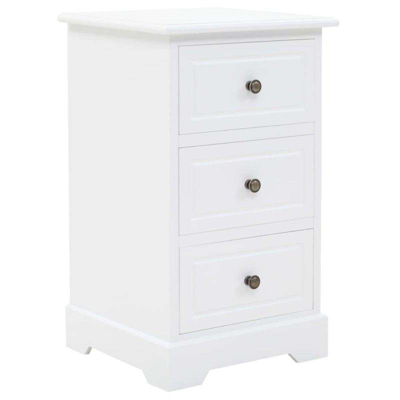 vidaXL Mesita de noche MDF y madera de pino 35x32x59 cm vidaXL Mesita de noche MDF y madera de pino 35x32x59 cm