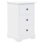 vidaXL Mesita de noche MDF y madera de pino 35x32x59 cm vidaXL Mesita de noche MDF y madera de pino 35x32x59 cm
