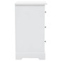 vidaXL Mesita de noche MDF y madera de pino 35x32x59 cm vidaXL Mesita de noche MDF y madera de pino 35x32x59 cm