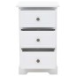 vidaXL Mesita de noche MDF y madera de pino 35x32x59 cm vidaXL Mesita de noche MDF y madera de pino 35x32x59 cm