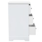 vidaXL Mesita de noche MDF y madera de pino 35x32x59 cm vidaXL Mesita de noche MDF y madera de pino 35x32x59 cm