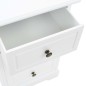 vidaXL Mesita de noche MDF y madera de pino 35x32x59 cm vidaXL Mesita de noche MDF y madera de pino 35x32x59 cm