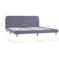 vidaXL Estructura de cama de tela gris claro 160x200 cm vidaXL Estructura de cama de tela gris claro 160x200 cm