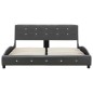 vidaXL Estructura de cama de cuero sintético gris 140x200 cm vidaXL Estructura de cama de cuero sintético gris 140x200 cm